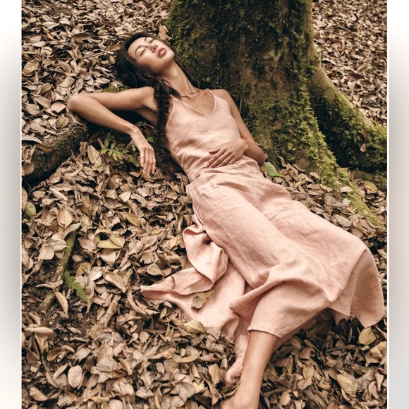 Linen Boho Long Dress - Picture 5 of 6